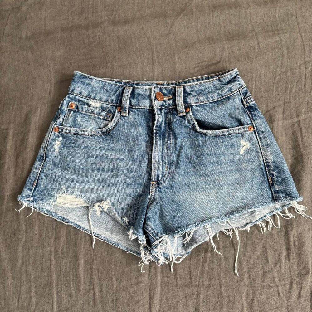 garage festival denim shorts
